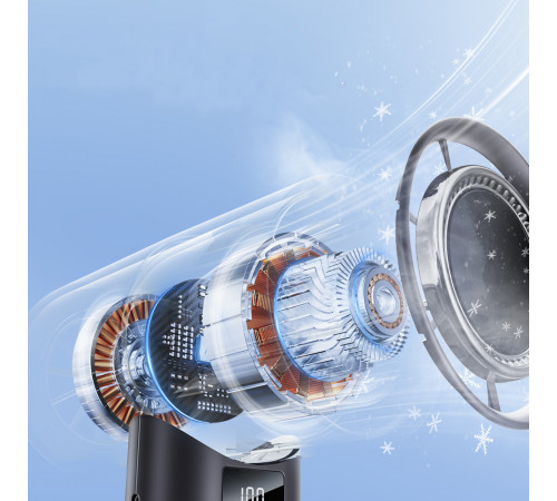 Вентилятор P3 з цифровим дисплеєм 3600mAh (16см) (з вбуд. акум.)