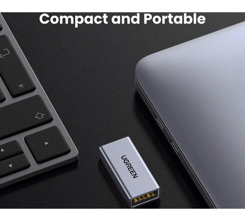 Адаптер UGREEN US381 USB3.0 A/F to A/F Adapter Aluminum Case(UGR-20119) (UGR-20119)