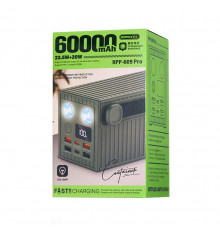 УМБ Power Bank Remax RPP-609 Pro Container Series 60000mAh QC22.5W+PD20W з ліхтарем