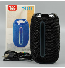 Портативна колонка TG653 радіо, RGB підсвітка, з функцією гучного зв'язку (13,0*7,0*7,0 см)