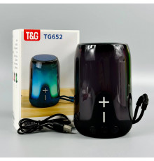 Портативна колонка TG652 радіо, RGB підсвітка, з функцією гучного зв'язку (13,0*8,5*8,5 см)
