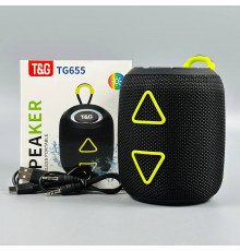 Портативна колонка TG655 радіо, RGB підсвітка, з функцією гучного зв'язку (10,3*12,0*9,5 см)