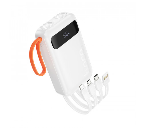 УМБ Power Bank Hoco J151 Spirit 10000mAh 2A (with cable USB, Lightning, Micro, Type-C) з ліхтарем