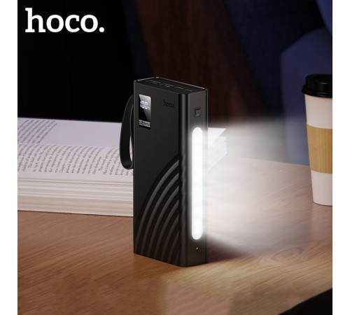 УМБ Power Bank Hoco J155 Shine 20000mAh 22.5W+PD20W з ліхтарем (with cable Type-C+Micro+Lightning+USB)