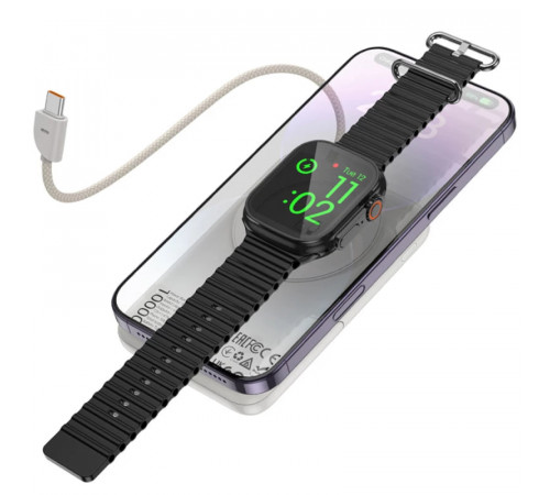 УМБ Power Bank Hoco Q43 Clever 10000mAh PD20W з бездротовою зарядкою (with cable Type-C+watch charger)