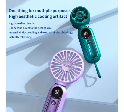 Вентилятор C02 + Power Bank Fan (17,5см) (з вбуд. акум.)