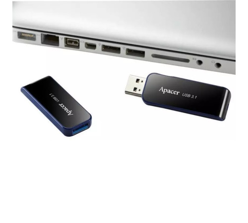 Флеш-накопичувач Apacer USB 3.2 Gen 1 AH356 64GB Black (AP64GAH356B-1)