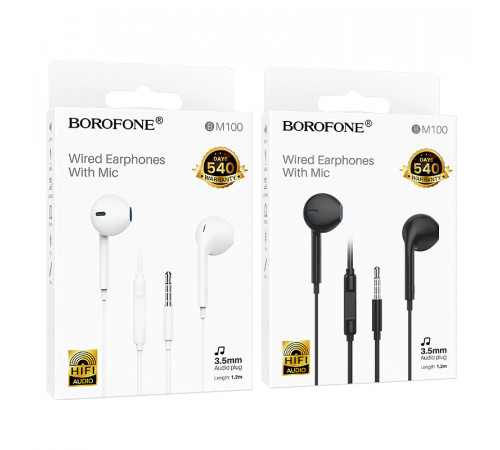 Навушники Borofone BM100 Fuente 3.5mm 1.2m