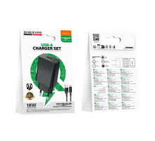 Мережевий зарядний пристрій Borofone BAS72A Source QC3.0 Micro