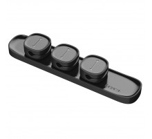 Тримач-затискач для кабелю магнітний Baseus Peas Cable Clip Black (ACWDJ-01)