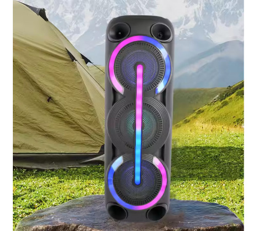 УЦІНКА Колонка Sing-e ZQS8313 RGB з мікрофоном 20W*3, 5000mAh (82,8*29,0*28,1 см) (Дефект в описі)