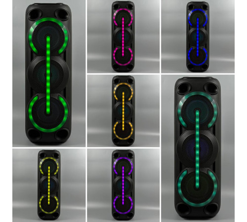 УЦІНКА Колонка Sing-e ZQS8313 RGB з мікрофоном 20W*3, 5000mAh (82,8*29,0*28,1 см) (Дефект в описі)