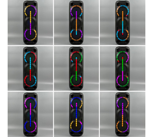 УЦІНКА Колонка Sing-e ZQS8313 RGB з мікрофоном 20W*3, 5000mAh (82,8*29,0*28,1 см) (Дефект в описі)