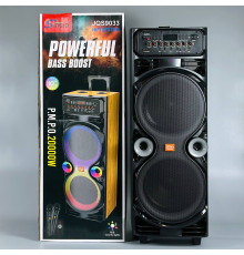 УЦІНКА Колонка Sing-e JQS9033 Powerful RGB з 2-ма мікрофонами 30W*2, 5000mAh (89,8*28,0*31,0 см) (розбита передня панель управління)