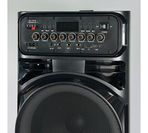 УЦІНКА Колонка Sing-e JQS9033 Powerful RGB з 2-ма мікрофонами 30W*2, 5000mAh (89,8*28,0*31,0 см) (розбита передня панель управління)