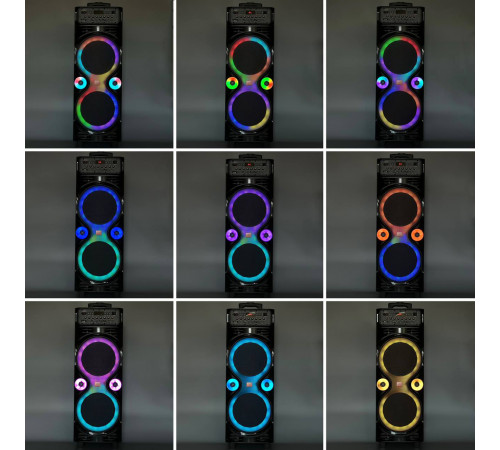 УЦІНКА Колонка Sing-e JQS9033 Powerful RGB з 2-ма мікрофонами 30W*2, 5000mAh (89,8*28,0*31,0 см) (розбита передня панель управління)