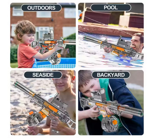 Автоматичний водяний автомат M416 (A4) з автоматичним набором води та прицілом (з акум.) (44см)