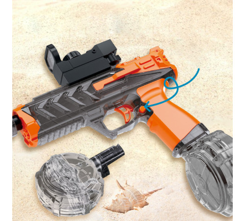 Автоматичний водяний пістолет ST218A з глушником та прицілом (з акум.) (26см)