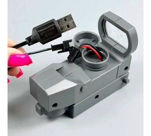 Автоматичний водяний пістолет ST218A з глушником та прицілом (з акум.) (26см)