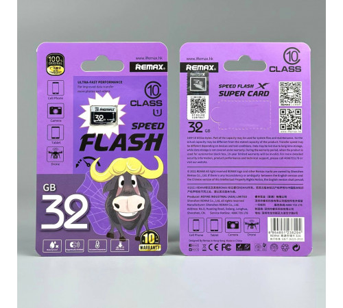 Карта пам'яті Remax 32Gb Class 10 Speed Flash (без адаптера)
