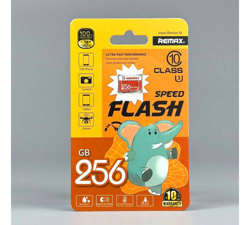 Карта пам'яті Remax 256Gb Class 10 Speed Flash (без адаптера)