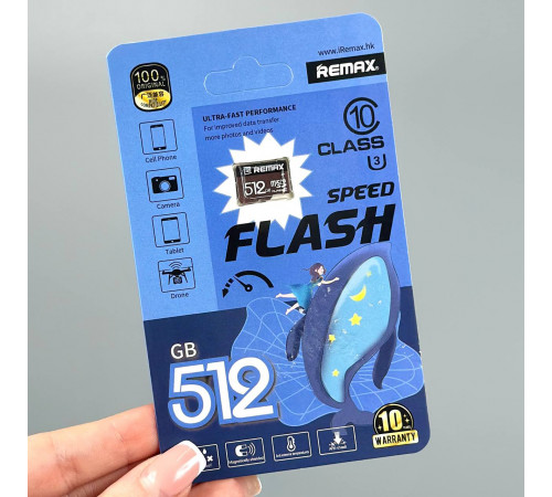 Карта пам'яті Remax 512Gb Class 10 Speed Flash (без адаптера)