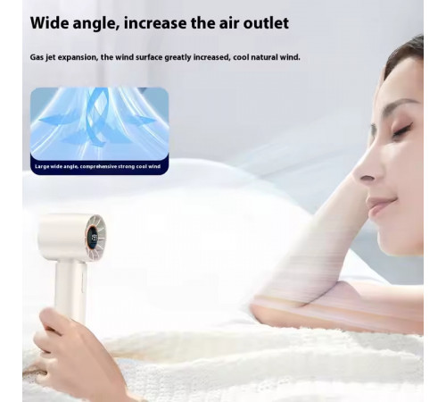 Вентилятор T12 з цифровим дисплеєм 1200mAh (з вбуд. акум.) (15,4см)