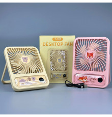 Вентилятор T101 настільний, з цифровим дисплеєм 1200mAh (з вбуд. акум.) (18,4см)