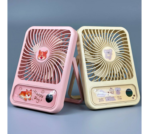 Вентилятор T101 настільний, з цифровим дисплеєм 1200mAh (з вбуд. акум.) (18,4см)