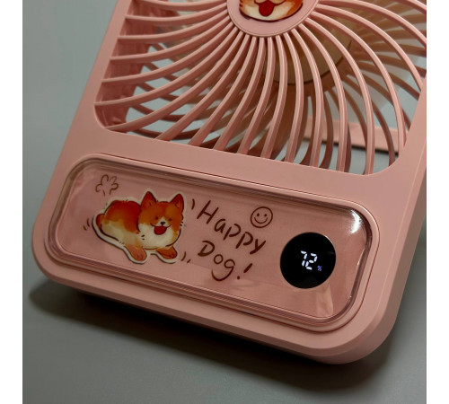 Вентилятор T101 настільний, з цифровим дисплеєм 1200mAh (з вбуд. акум.) (18,4см)