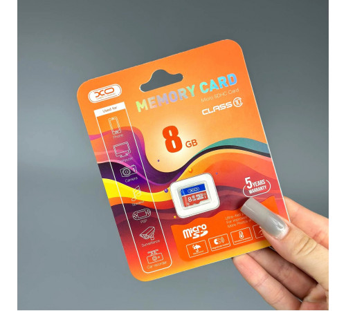 Карта пам'яті XO High level 8Gb 10 Class NEW (без адаптера)