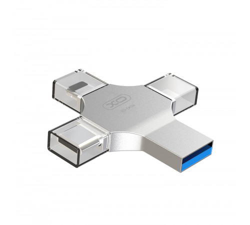 USB флеш XO DK04 32GB 4in1 USB2.0+Micro+Lightning+Type-C