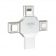 USB флеш XO DK04 128GB 4in1 USB+MicroUSB+Lightning+Type-C USB2.0