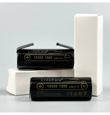 Акумулятор LiitoKala Lii-18A-N 18500 1500mah з контактами під паяння