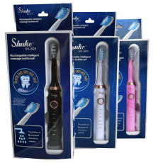 Щітка зубна електрична Shuke SK-601 3 змінні щітки біла (120)