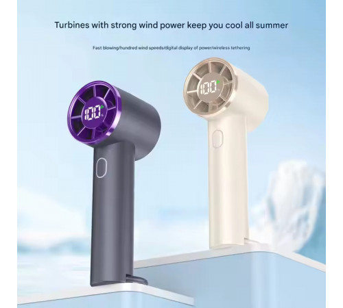 Вентилятор T29 з цифровим дисплеєм 3000mAh (з вбуд. акум.) (15,4см)