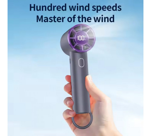 Вентилятор T29 з цифровим дисплеєм 3000mAh (з вбуд. акум.) (15,4см)