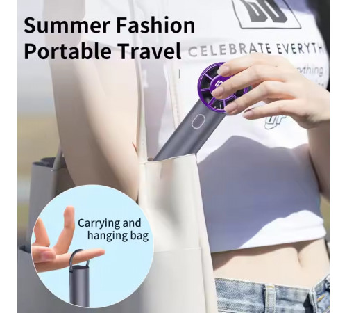 Вентилятор T29 з цифровим дисплеєм 3000mAh (з вбуд. акум.) (15,4см)