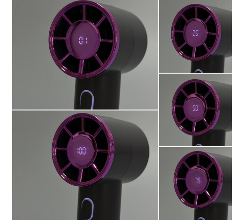Вентилятор T29 з цифровим дисплеєм 3000mAh (з вбуд. акум.) (15,4см)