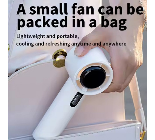 Вентилятор 638 з цифровим дисплеєм 1800mAh (з вбуд. акум.) (16,5см)