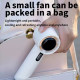 Вентилятор 638 з цифровим дисплеєм 1800mAh (з вбуд. акум.) (16,5см)