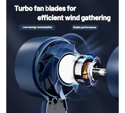 Вентилятор T10 з підставкою (з вбуд. акум.) (16,2см)