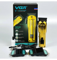 Машинка для стрижки VGR V-138 (4 насадки, 7000RPM, 2500 mAh, LED дисплей)