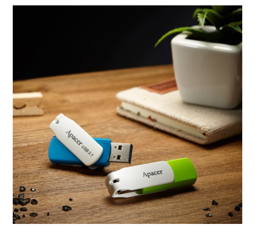 Флеш-накопичувач Apacer USB 2.0 AH335 64Gb Green (AP64GAH335G-1)