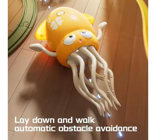 Інтерактивна іграшка Dancing Squid, танцюючий Кальмар з музикою (вбуд. акум.) (20,0см)