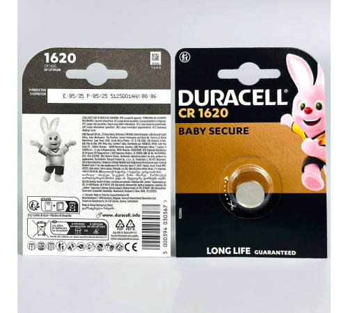 Батарейка DURACELL CR1620 DSN