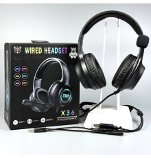 Навушники комп'ютерні Onikuma X36 RGB з мікрофоном