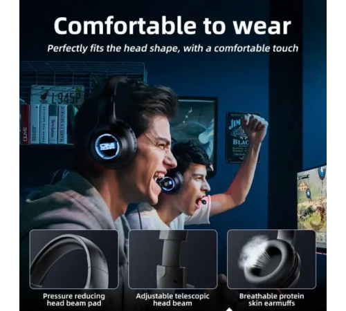 Навушники комп'ютерні Onikuma X36 RGB з мікрофоном