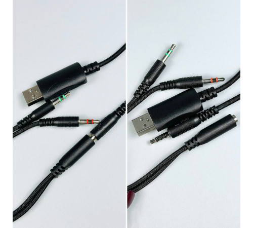 Навушники комп'ютерні Onikuma X36 RGB з мікрофоном