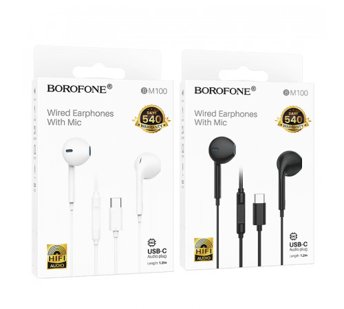 Навушники Borofone BM100 Fuente Type-C